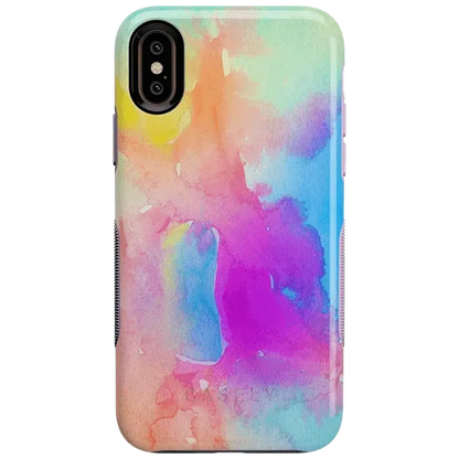 Painting in Pastels | Rainbow Watercolor Case iPhone Case get.casely Bold iPhone XS Max