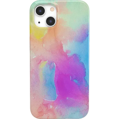 Painting in Pastels | Rainbow Watercolor Case iPhone Case get.casely Classic + MagSafe® iPhone 13