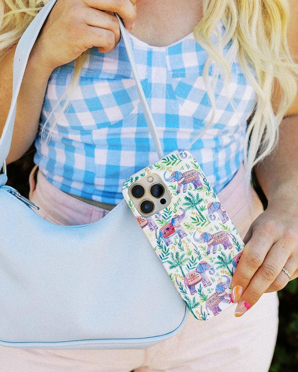 Pastel Gardens | Watercolor Elephant Floral Case iPhone Case get.casely