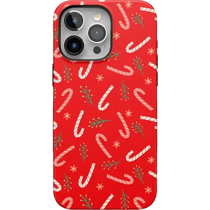 Peppermint Kiss | Candy Cane Case Phone Case Casetry Bold Flex + MagSafe® iPhone 15 Pro Max