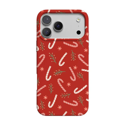 Peppermint Kiss | Candy Cane Case Phone Case Casetry Classic + MagSafe® iPhone 17 Pro Max