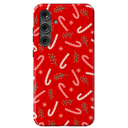 Peppermint Kiss | Candy Cane Case Phone Case Casetry Essential Galaxy S24 Plus