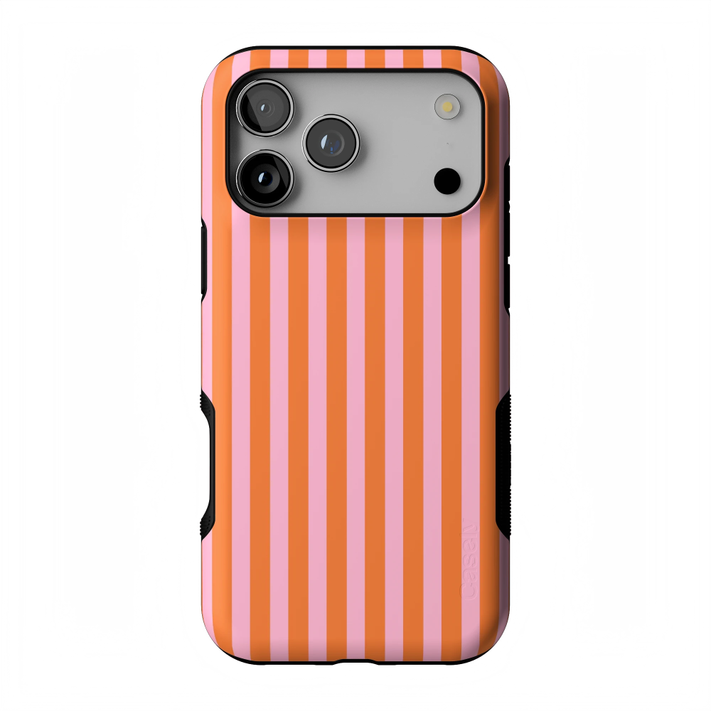 Perfect Stripes | Orange & Pink Stripes Case