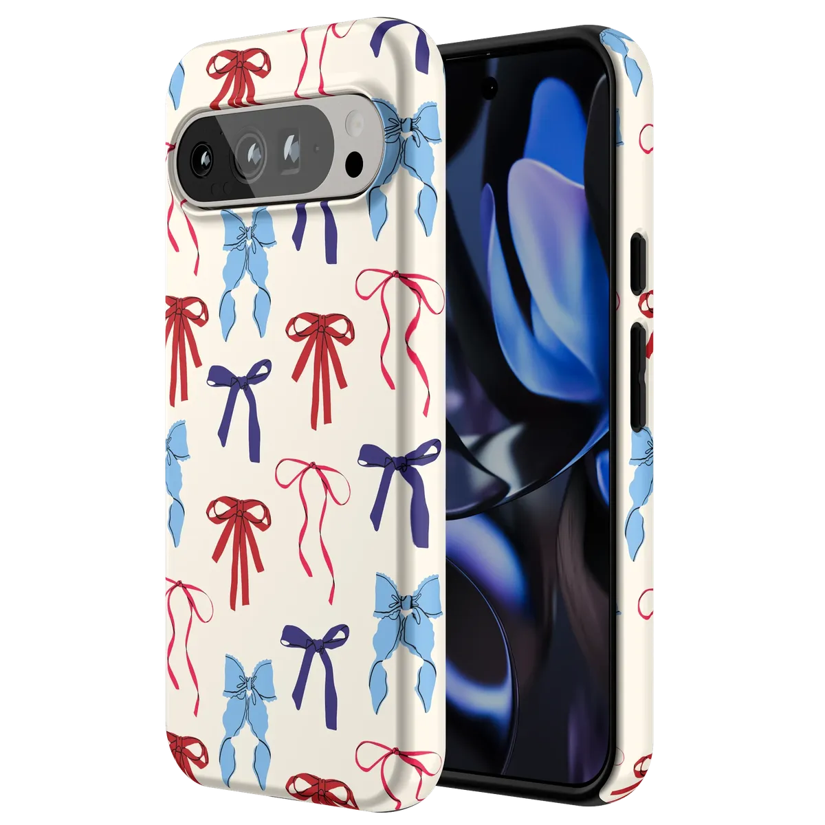 American Girlie | Red White & Blue Bows Case