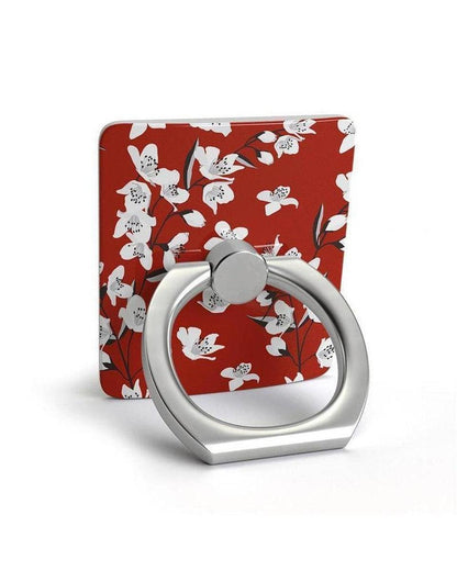 Phone Ring SHOPSTORM_HIDDEN_PRODUCT Casely Club Red Cherry Blossom Floral Phone Ring