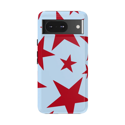 Stars Align | Blue & Red Stars Case - Google Pixel 8