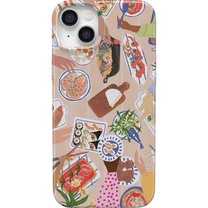 Picnic Party | Painted Collage Case iPhone Case get.casely Classic + MagSafe® iPhone 14 Plus