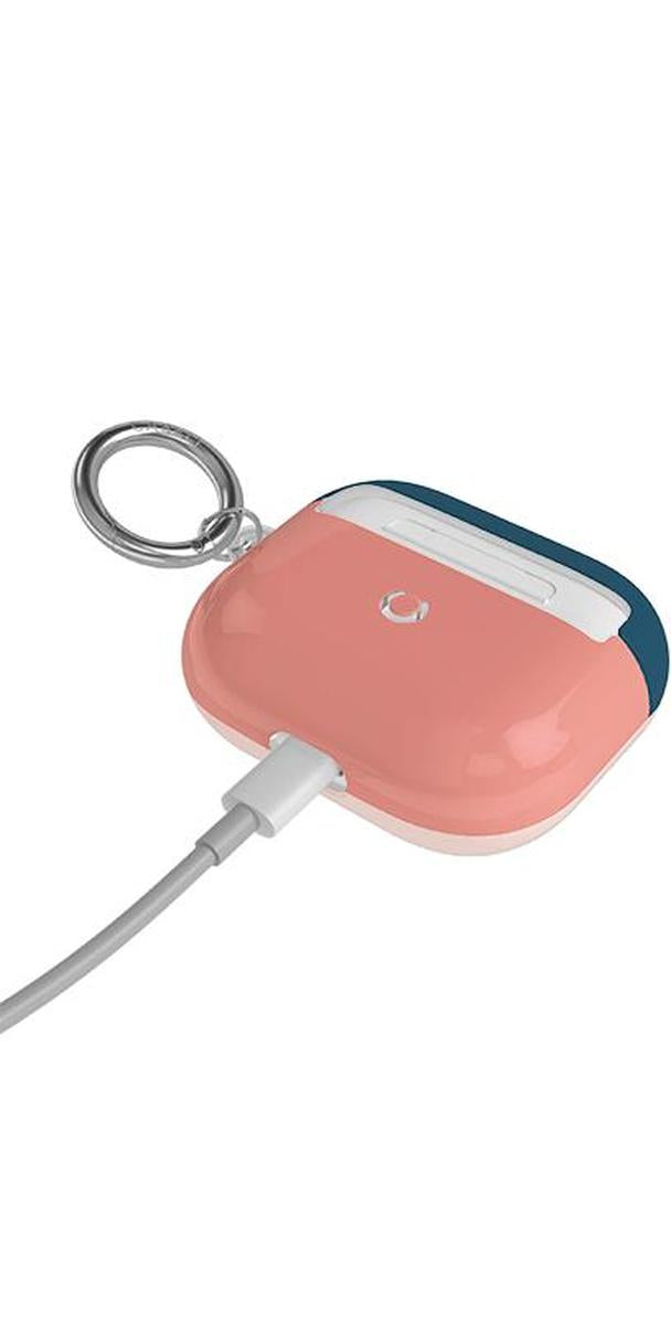 Pink & Navy Blue | Colorblock AirPods Case AirPods Case get.casely