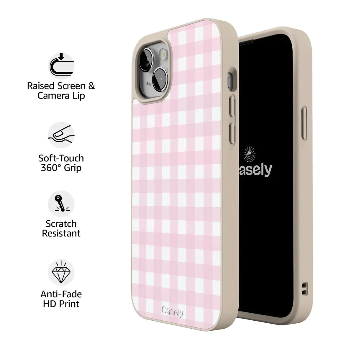 Pink Plaid | Sunday Best Case Phone Case get.casely