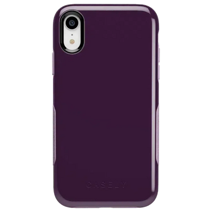 Plum Purple on Light Purple | Ultra-Protective Bold Case iPhone Case get.casely Bold iPhone XR