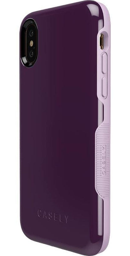 Plum Purple on Light Purple | Ultra-Protective Bold Case iPhone Case get.casely