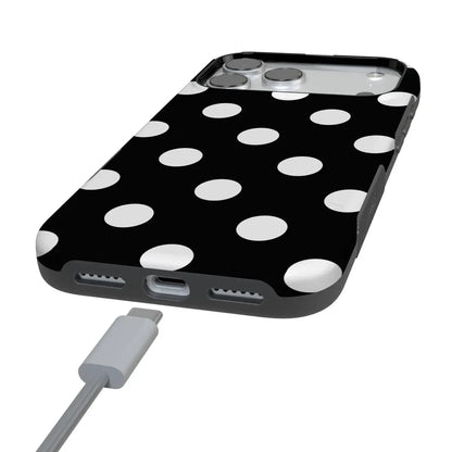 Polka Dots | High Contrast Design Case Phone Case Casetry