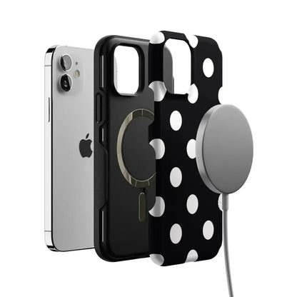 Polka Dots | High Contrast Design Case Phone Case Casetry