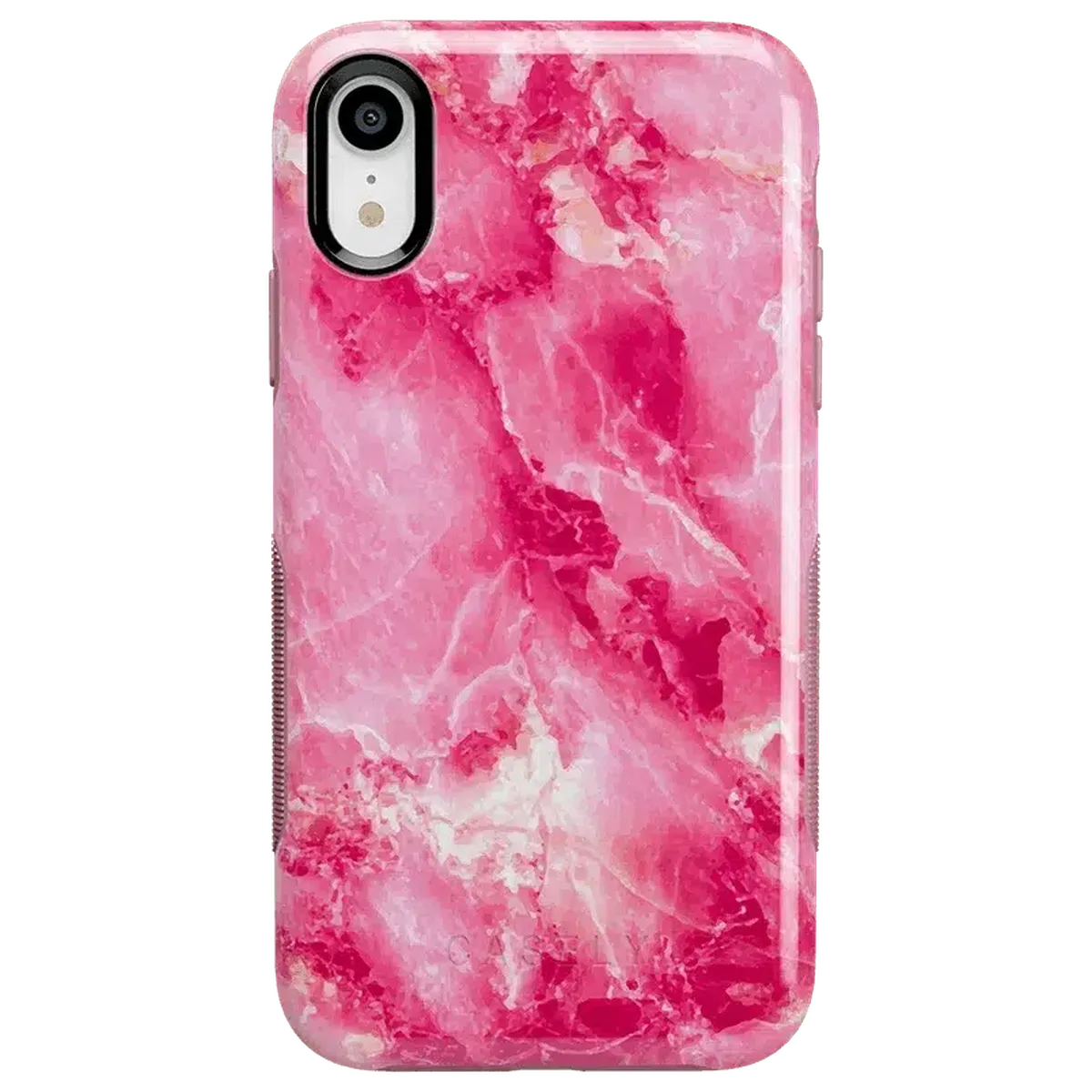Pretty in Pink | Hot Pink Marble Case iPhone Case get.casely Bold iPhone XR