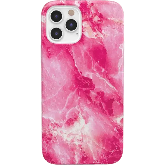 Pretty in Pink | Hot Pink Marble Case iPhone Case get.casely Classic iPhone 12 Pro