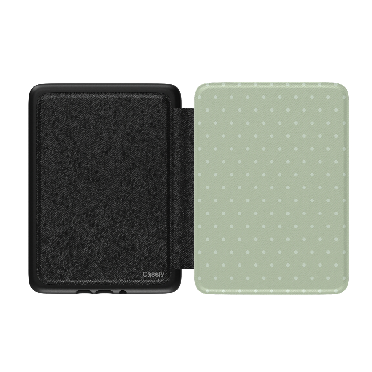 On the Dot | Green Polka Dot Kindle Case