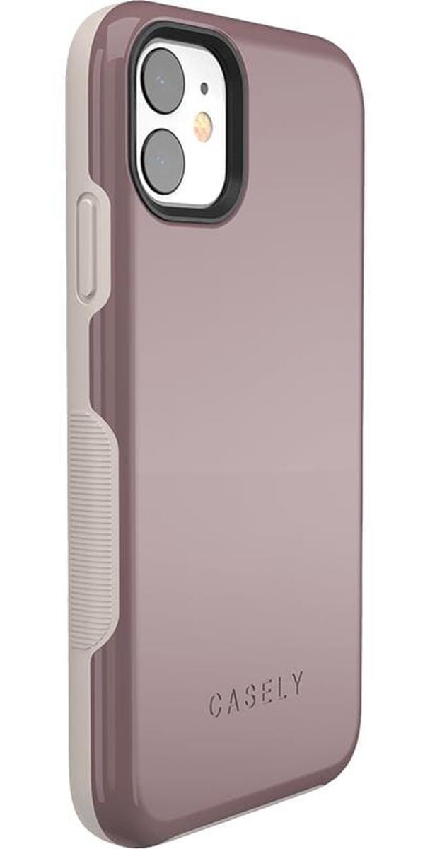 Purple Taupe on Nude | Ultra-Protective Bold Case iPhone Case get.casely
