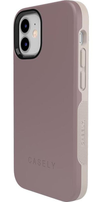 Purple Taupe on Nude | Ultra-Protective Bold Case iPhone Case get.casely