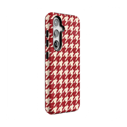 Scarlet Stitch | Red Houndstooth Case