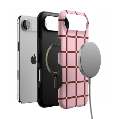 Uptown Gridlock | Pink Checkerboard Case