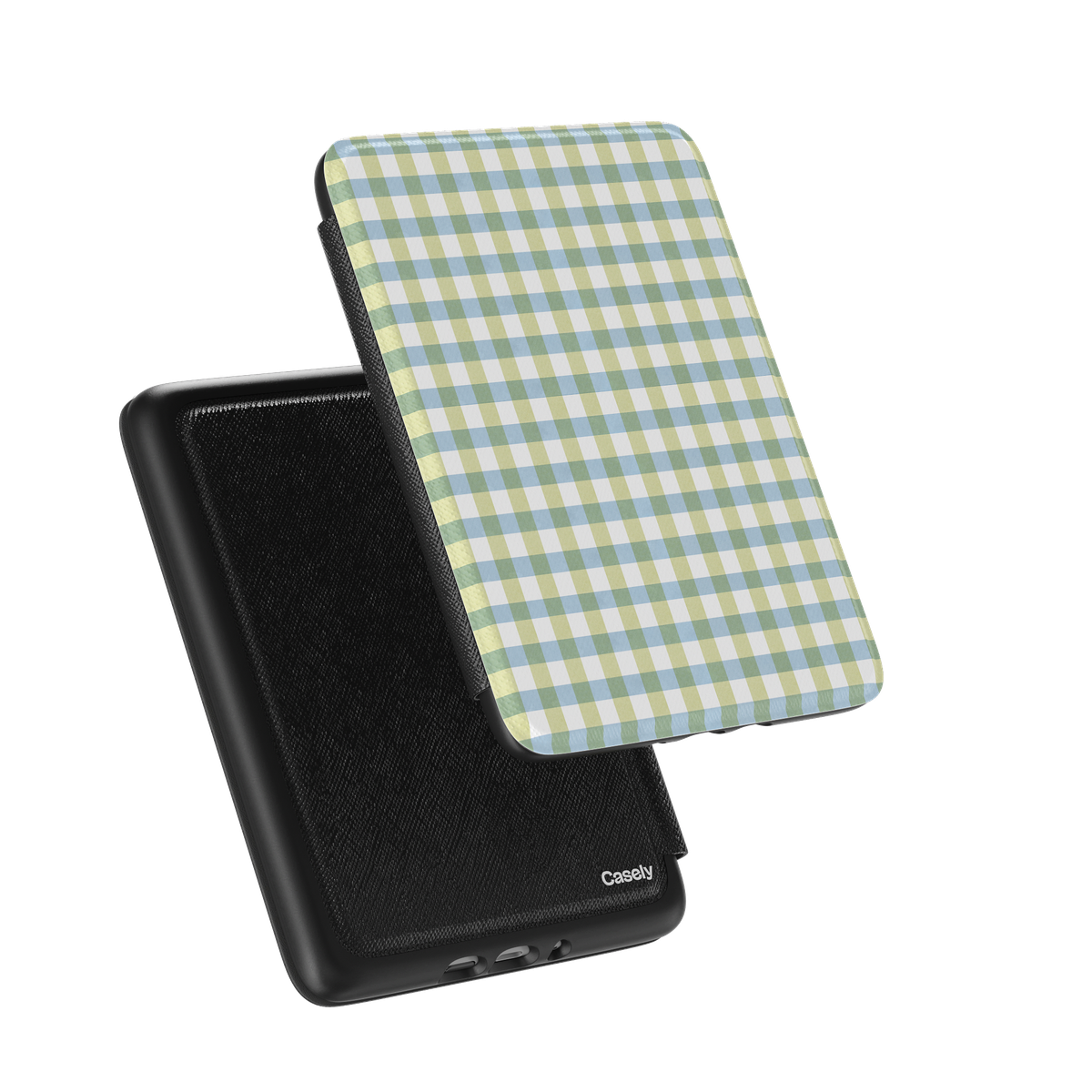 Pastel Picnic | Blue & Green Gingham Kindle Case