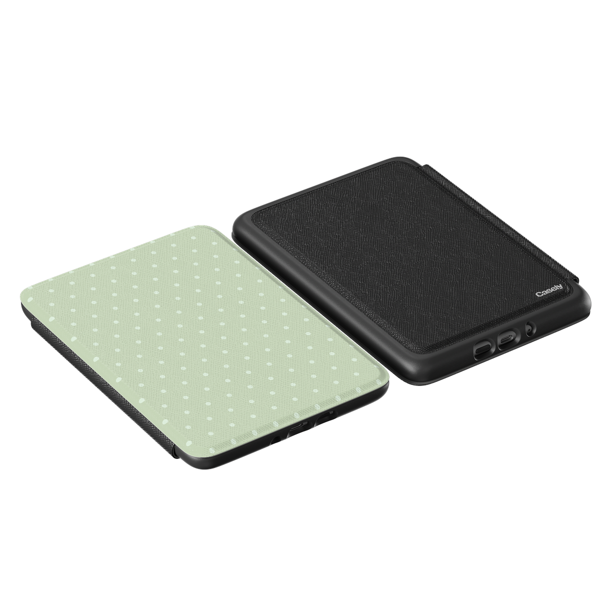 On the Dot | Green Polka Dot Kindle Case