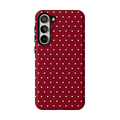 On the Dot | Maroon Polka Dot Case
