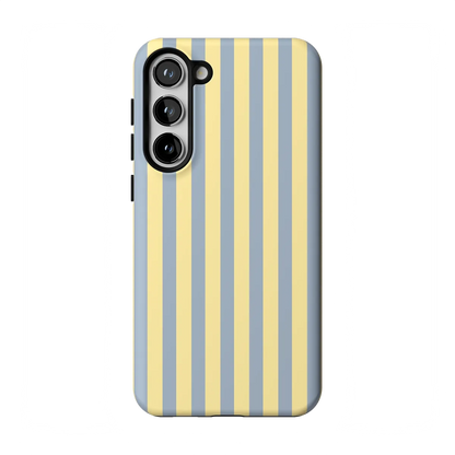 Coastline Stripes | Blue & Yellow Case - Galaxy S23 Plus