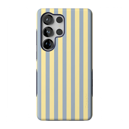 Coastline Stripes | Blue & Yellow Case - Galaxy S25 Ultra