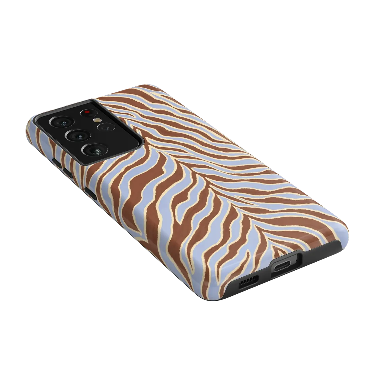 Untamed | Brown & Blue Zebra Case