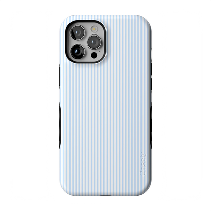 Stripes and the City | Light Blue Pinstripe Case - iPhone 12 Pro
