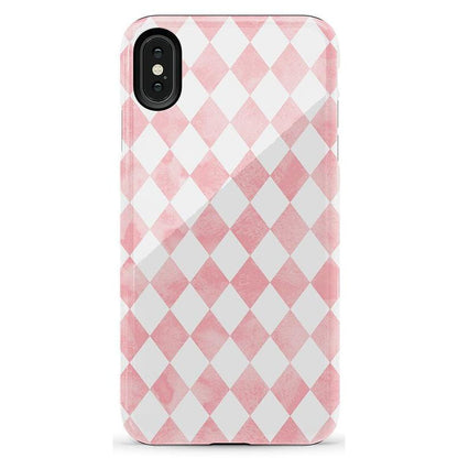 The Valentine's Collection | Pink Argyle Case Phone Case Casetry Essential iPhone XR