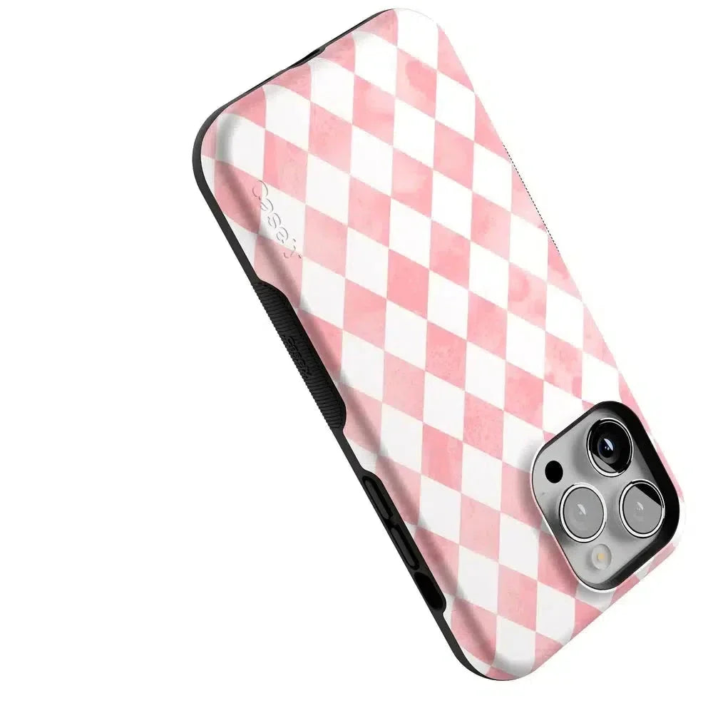 Queen of Diamonds | Pink Watercolor Case Phone Case Casetry