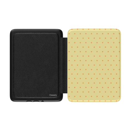 On the Dot | Yellow Polka Dot Kindle Case