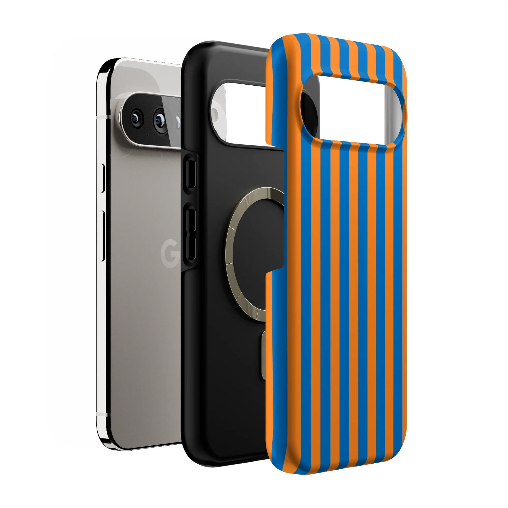 Go New York | Blue & Orange Stripes Case