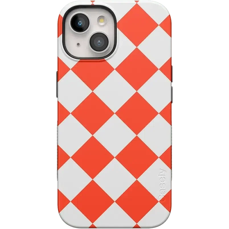 Red Checkerboard | High Contrast Design Case Phone Case Casetry Bold Flex + MagSafe® iPhone 15 Plus