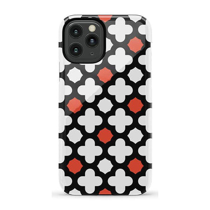 Red Lattice Tile | High Contrast Design Case Phone Case Casetry Essential iPhone 11 Pro