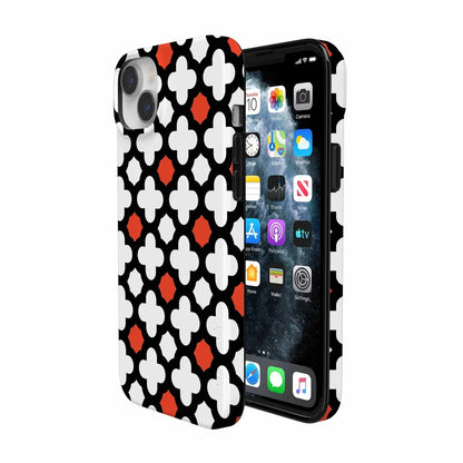 Red Lattice Tile | High Contrast Design Case Phone Case Casetry