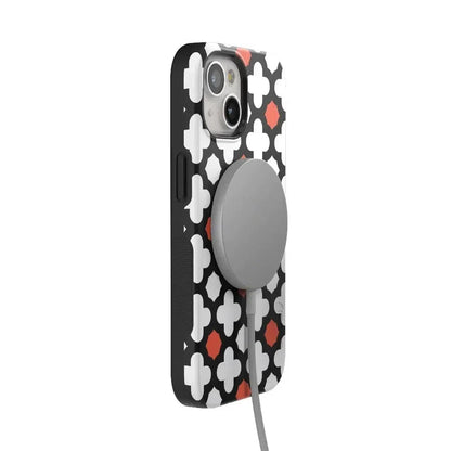 Red Lattice Tile | High Contrast Design Case Phone Case Casetry