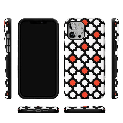 Red Lattice Tile | High Contrast Design Case Phone Case Casetry