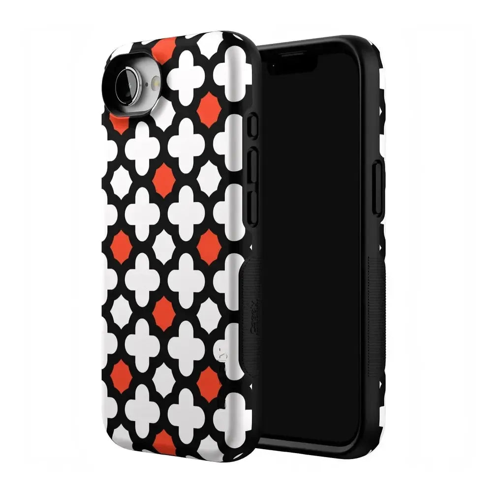 Red Lattice Tile | High Contrast Design Case Phone Case Casetry