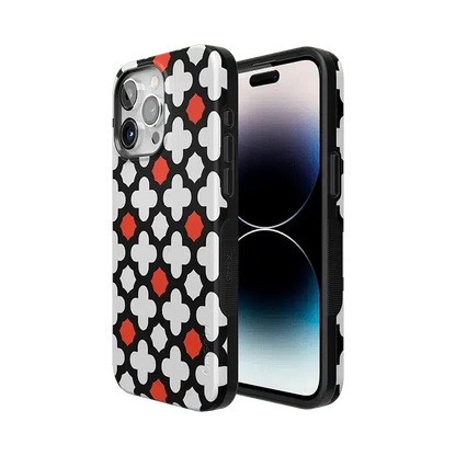 Red Lattice Tile | High Contrast Design Case Phone Case Casetry