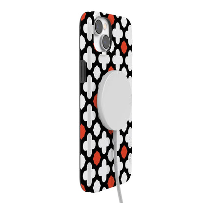 Red Lattice Tile | High Contrast Design Case Phone Case Casetry