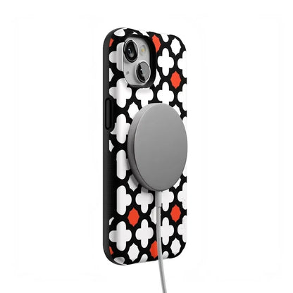 Red Lattice Tile | High Contrast Design Case Phone Case Casetry