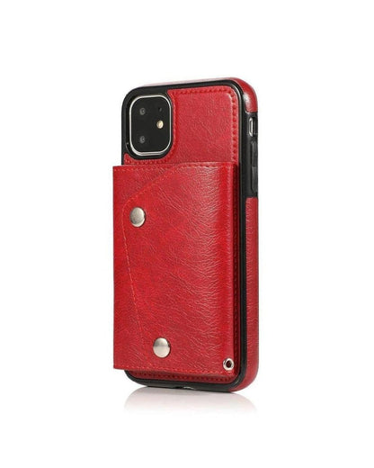 Red Vegan Leather | Wallet Case iPhone Case get.casely