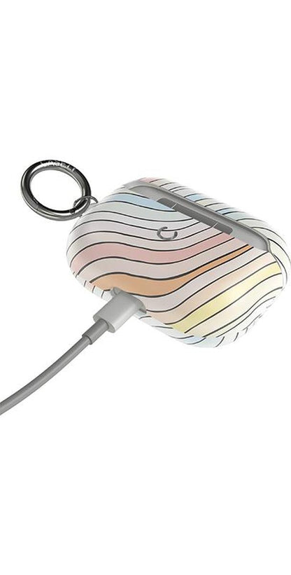 Ride The Wave | Pastel Rainbow Lined AirPods Case AirPods Case get.casely