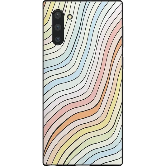 Ride The Wave | Pastel Rainbow Lined Samsung Case Samsung Case get.casely Classic Galaxy Note 10
