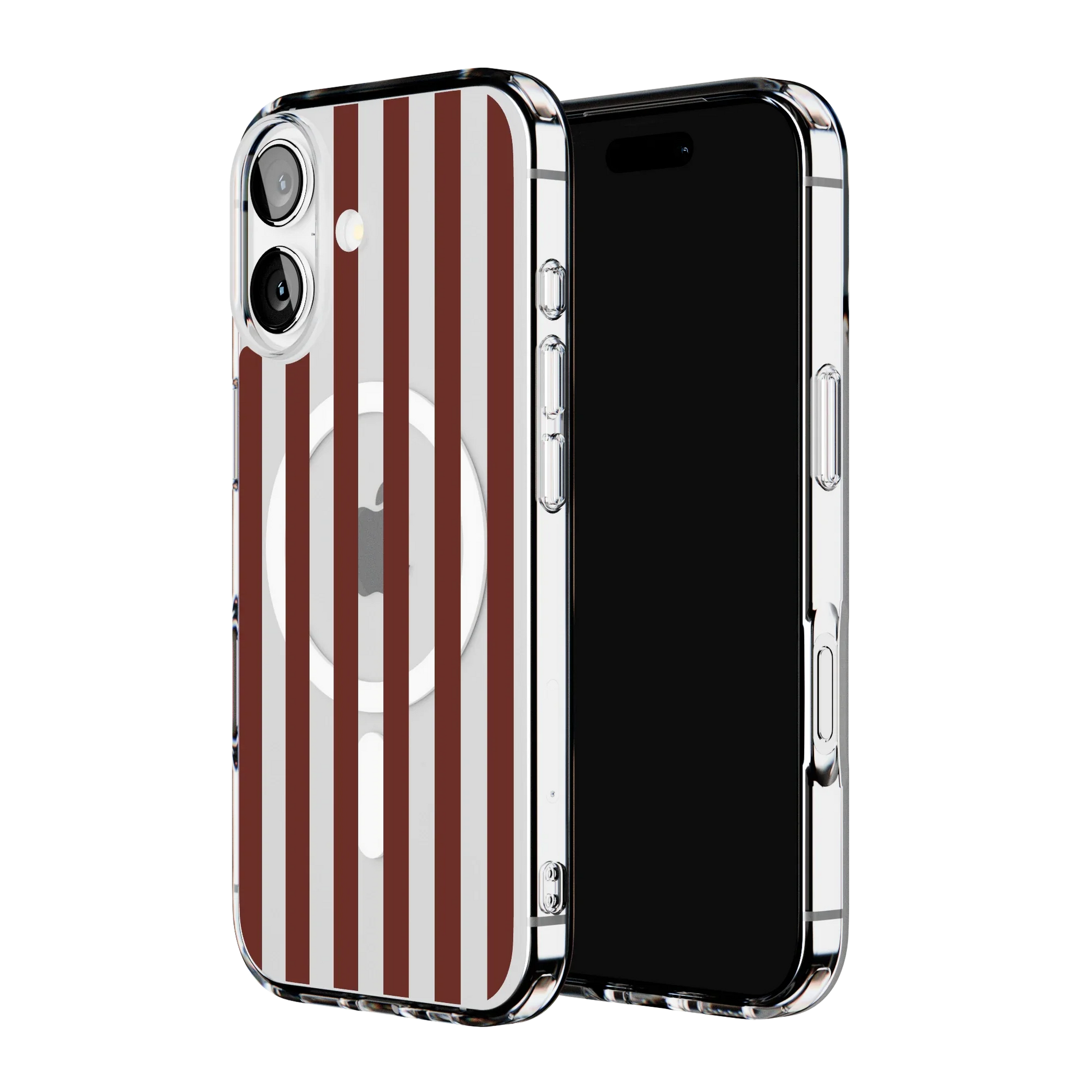 Sunday in Brooklyn | Burgundy Stripes Case