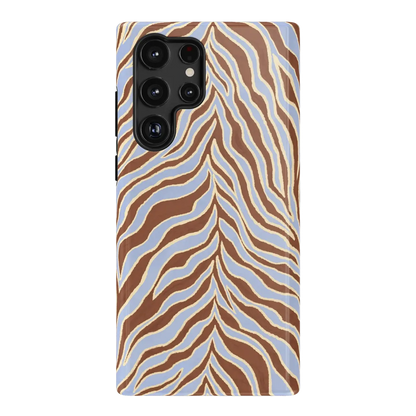 Untamed | Brown & Blue Zebra Case - Galaxy S22 Ultra