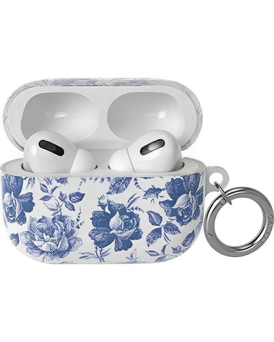 Rose to Fame | Blue & White Rose Floral AirPods Case AirPods Case get.casely AirPods Pro Case